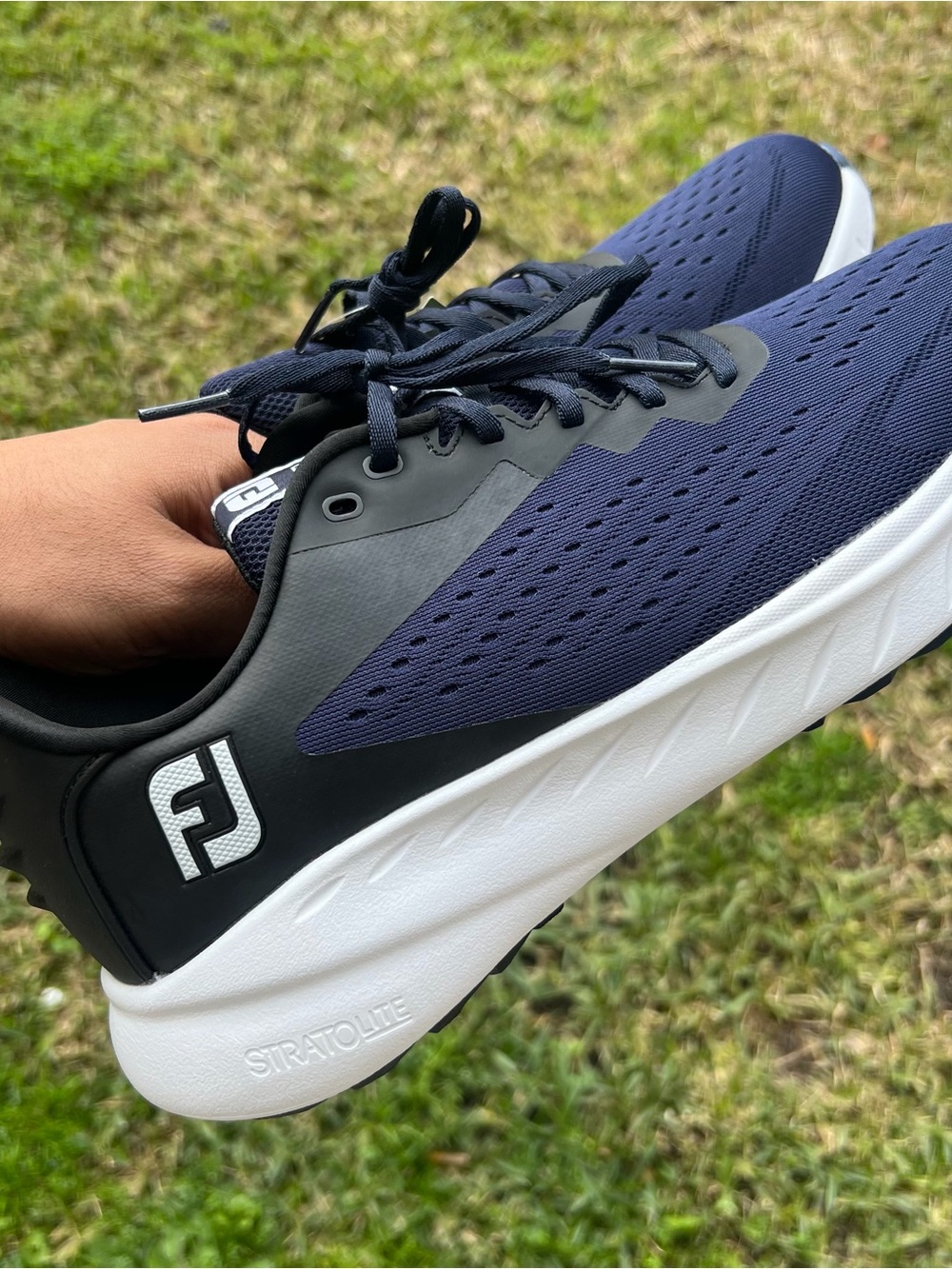FootJoy Flex XP Golf Shoes 2024 - Navy Waterproof Men's Sz 9M